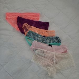 NWT Bundle of 6 Victoria's Secret Panties - Size Small